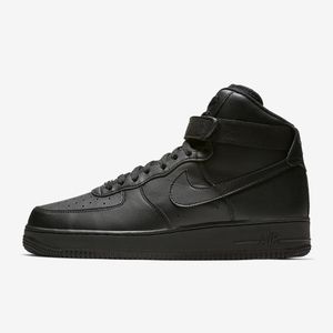 Nike Air Force 1 Black Sneakers Size 8.5